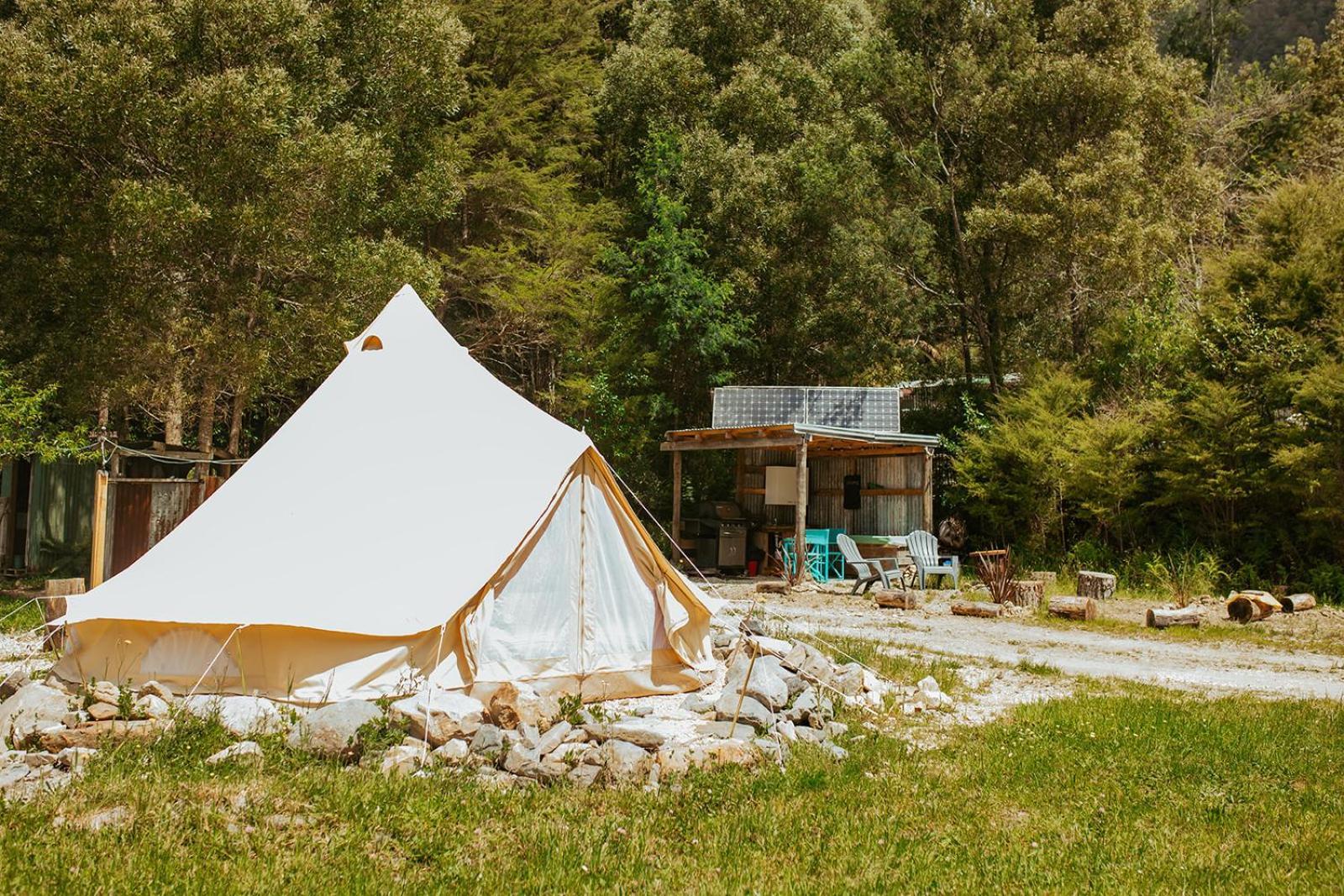 Hotel Golden Bay Glamping Takaka Exterior foto